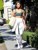 Olivia Culpo Leaving a Hair Salon in West Hollywood
