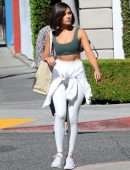 Olivia Culpo Leaving a Hair Salon in West Hollywood