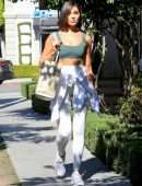 Olivia Culpo Leaving a Hair Salon in West Hollywood