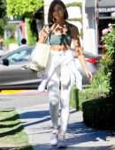 Olivia Culpo Leaving a Hair Salon in West Hollywood
