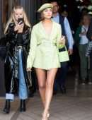 Olivia Culpo Leggy, Out in Paris