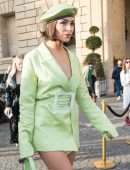 Olivia Culpo Leggy, Out in Paris