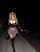 Paris Hilton at Demi Lovato's Halloween Party at Hyde in Hollywood