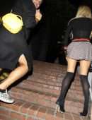 Paris Hilton at Demi Lovato's Halloween Party at Hyde in Hollywood