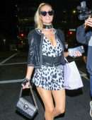 Paris Hilton Nipslip at Trashy Lingerie in Hollywood