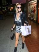 Paris Hilton Nipslip at Trashy Lingerie in Hollywood