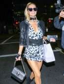 Paris Hilton Nipslip at Trashy Lingerie in Hollywood