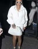 Rihanna Leggy, Out in Soho, London