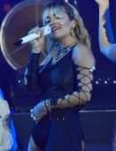 Rita Ora Performing onStage at the American Express Gold Launch in Mexico City