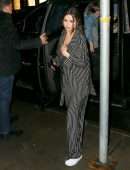 Selena Gomez Braless Cleavage at La Esquina in New York