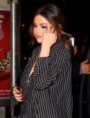 Selena Gomez Braless Cleavage at La Esquina in New York