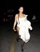 Shanina Shaik Attending Demi Lovato’s Halloween Party in Hollywood