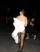 Shanina Shaik Attending Demi Lovato’s Halloween Party in Hollywood