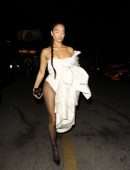 Shanina Shaik Attending Demi Lovato’s Halloween Party in Hollywood