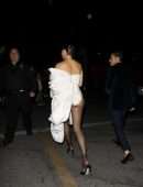 Shanina Shaik Attending Demi Lovato’s Halloween Party in Hollywood