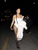 Shanina Shaik Attending Demi Lovato’s Halloween Party in Hollywood
