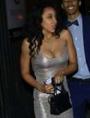 Tinashe Leggy in Little Dress at Goya Studios in Hollywood