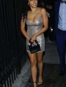 Tinashe Leggy in Little Dress at Goya Studios in Hollywood