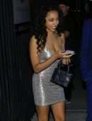 Tinashe Leggy in Little Dress at Goya Studios in Hollywood