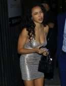 Tinashe Leggy in Little Dress at Goya Studios in Hollywood