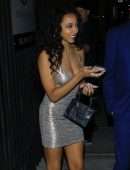 Tinashe Leggy in Little Dress at Goya Studios in Hollywood
