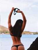 Alexis Ren in Black Thong Bikini Photoshoot by Ryan Borne
