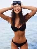 Alexis Ren in Black Thong Bikini Photoshoot by Ryan Borne