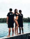 Alexis Ren in Black Thong Bikini Photoshoot by Ryan Borne