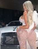 Anastasiya Kvitko Booty in White Lingerie