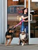 Ariel Winter Picks up her Dogs at a Salon in LA