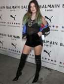 Bella Thorne Leggy in Boots at PUMA x Balmain Launch Event in Los Angeles