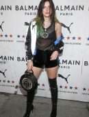 Bella Thorne Leggy in Boots at PUMA x Balmain Launch Event in Los Angeles