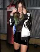 Bella Thorne Leggy in Boots at PUMA x Balmain Launch Event in Los Angeles