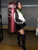 Bella Thorne Leggy in Boots at PUMA x Balmain Launch Event in Los Angeles