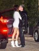 Bella Thorne Leggy in White Shorts at Nobu in Malibu