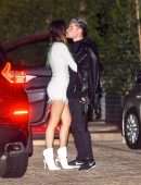 Bella Thorne Leggy in White Shorts at Nobu in Malibu