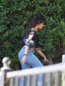 Camila Cabello Booty in Jeans, Arriving for a Photoshoot in LA