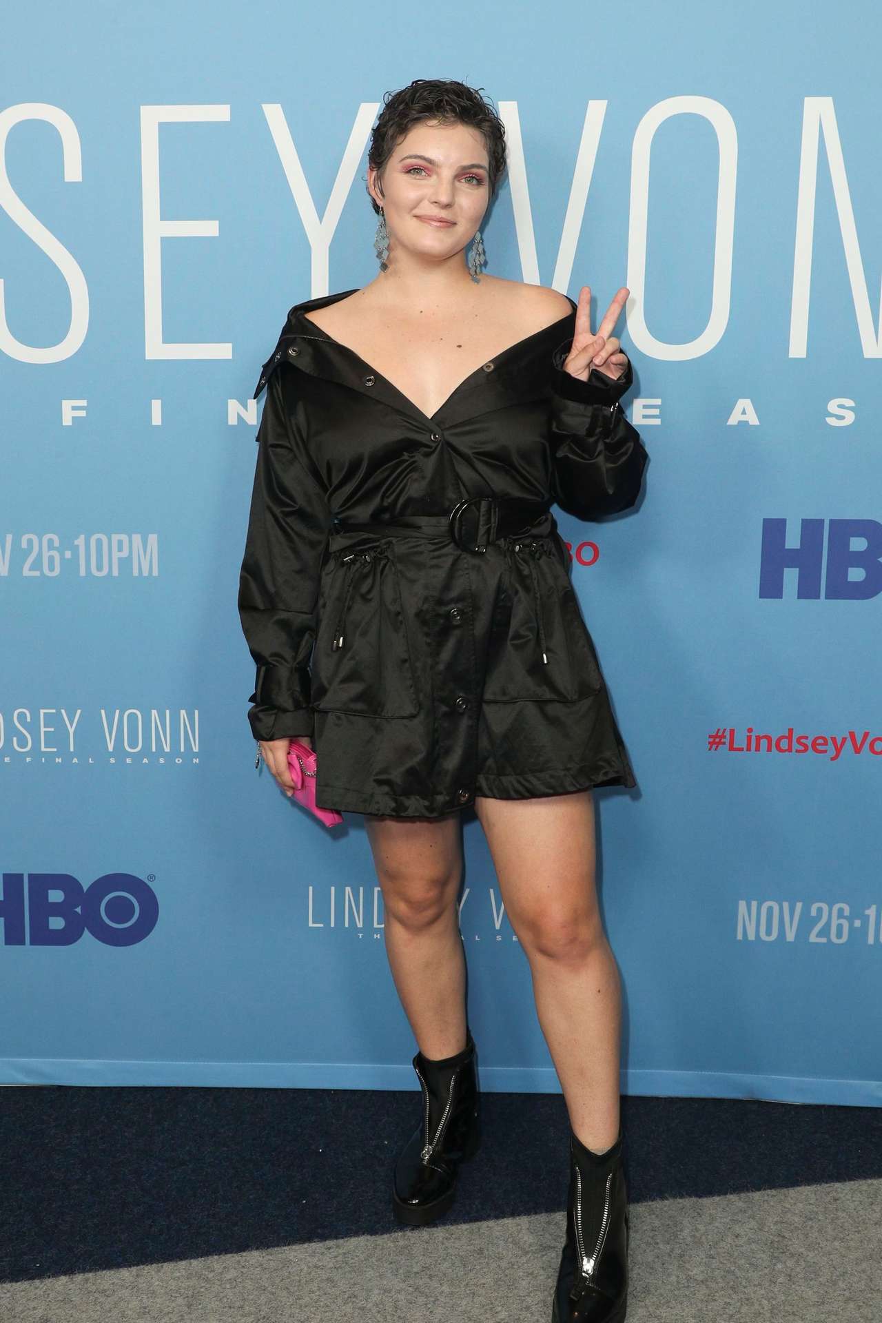Camren Bicondova at the Premiere of HBO's 'Lindsey Vonn: The Final Season' in Beverly Hills