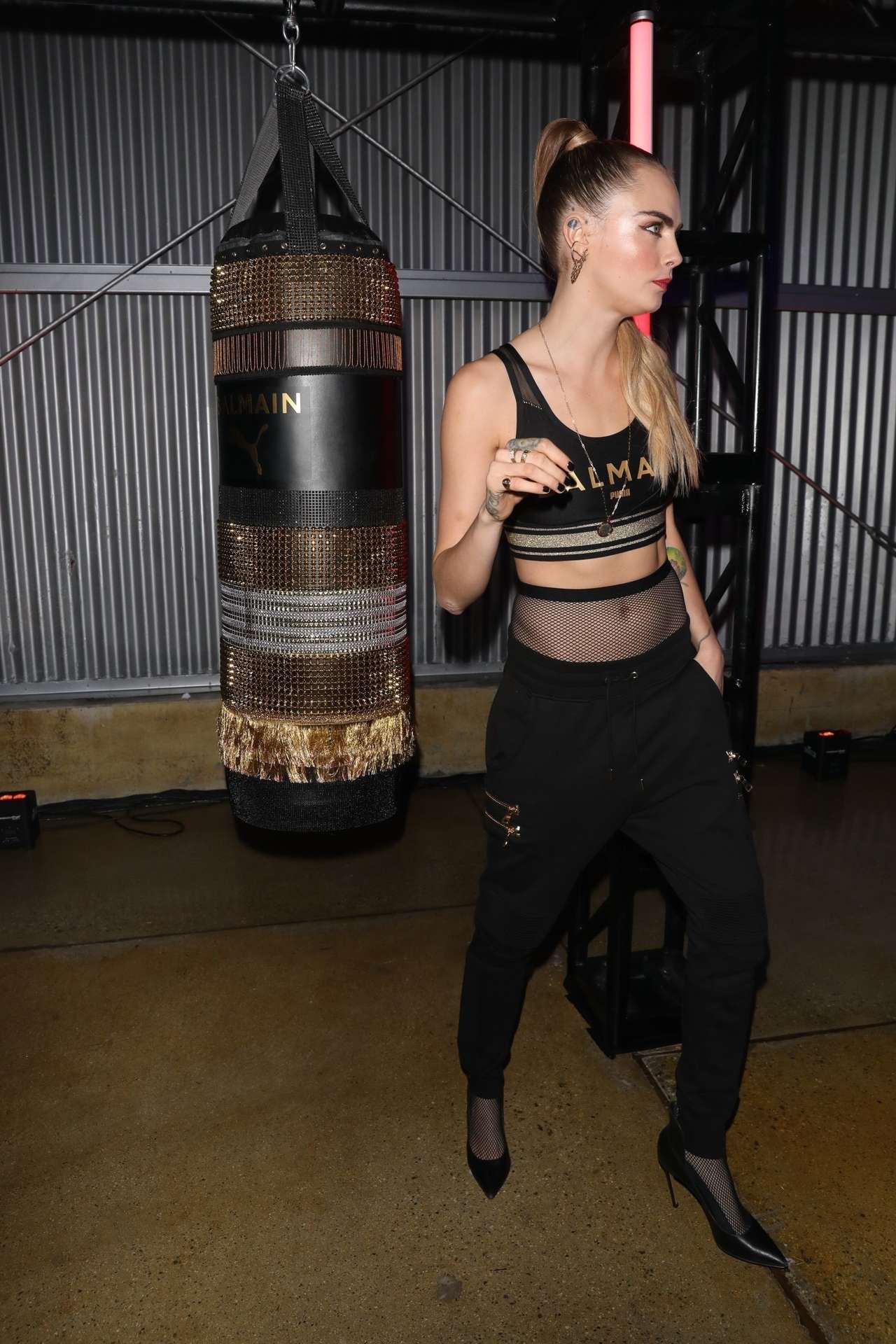 Cara Delevingne at PUMA x Balmain Launch Event in Los Angeles