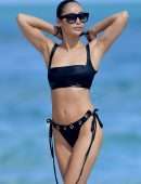 Cara Santana in Bikini on the Beach in Miami