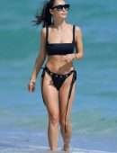 Cara Santana in Bikini on the Beach in Miami