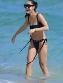 Cara Santana in Bikini on the Beach in Miami