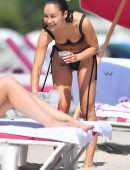Cara Santana in Bikini on the Beach in Miami