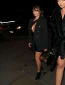 Demi Rose Cleavage at Cafe Royal in London