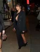 Demi Rose Cleavage at Cafe Royal in London