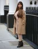 Demi Rose Cleavage at Cafe Royal in London