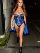 Demi Rose Mawby Outfits for Halloween Party in Mayfair