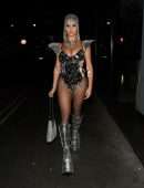 Demi Rose Mawby Outfits for Halloween Party in Mayfair