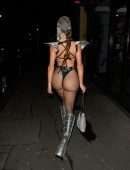 Demi Rose Mawby Outfits for Halloween Party in Mayfair