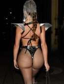 Demi Rose Mawby Outfits for Halloween Party in Mayfair